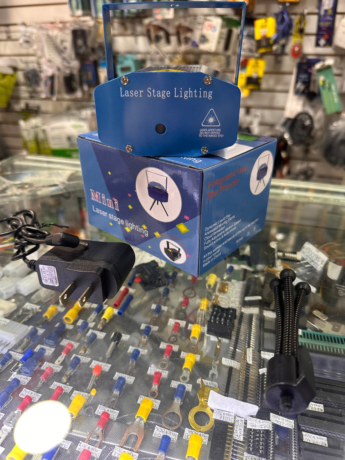 Láser de figuras navideñas audiorítmico
