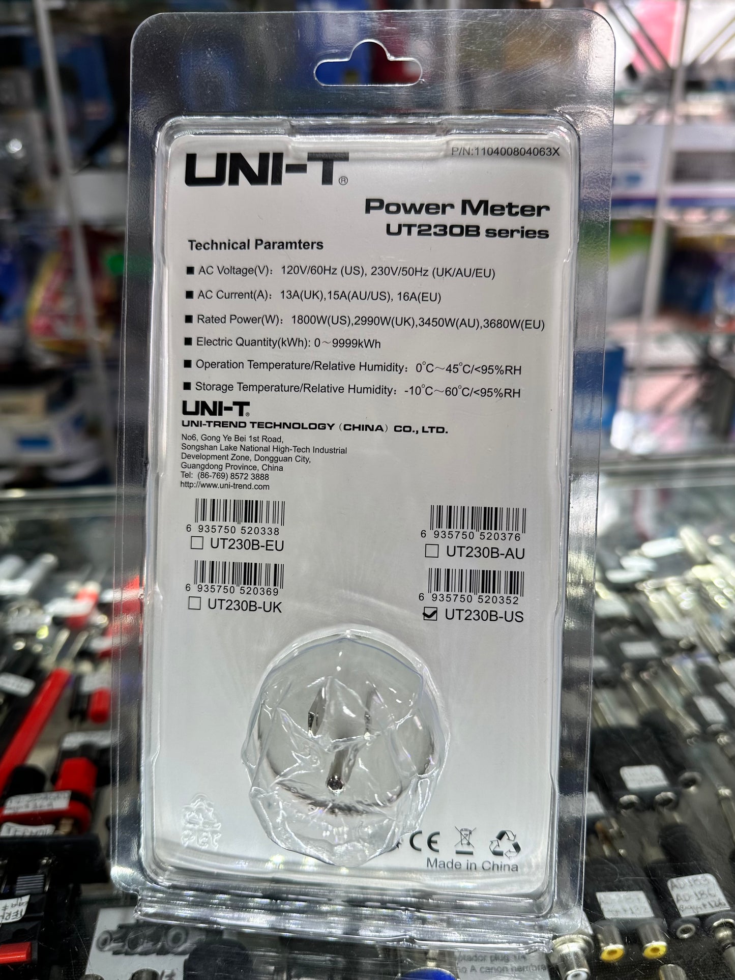 Medidor de Consumo de Energía UNI-T UT230B-US