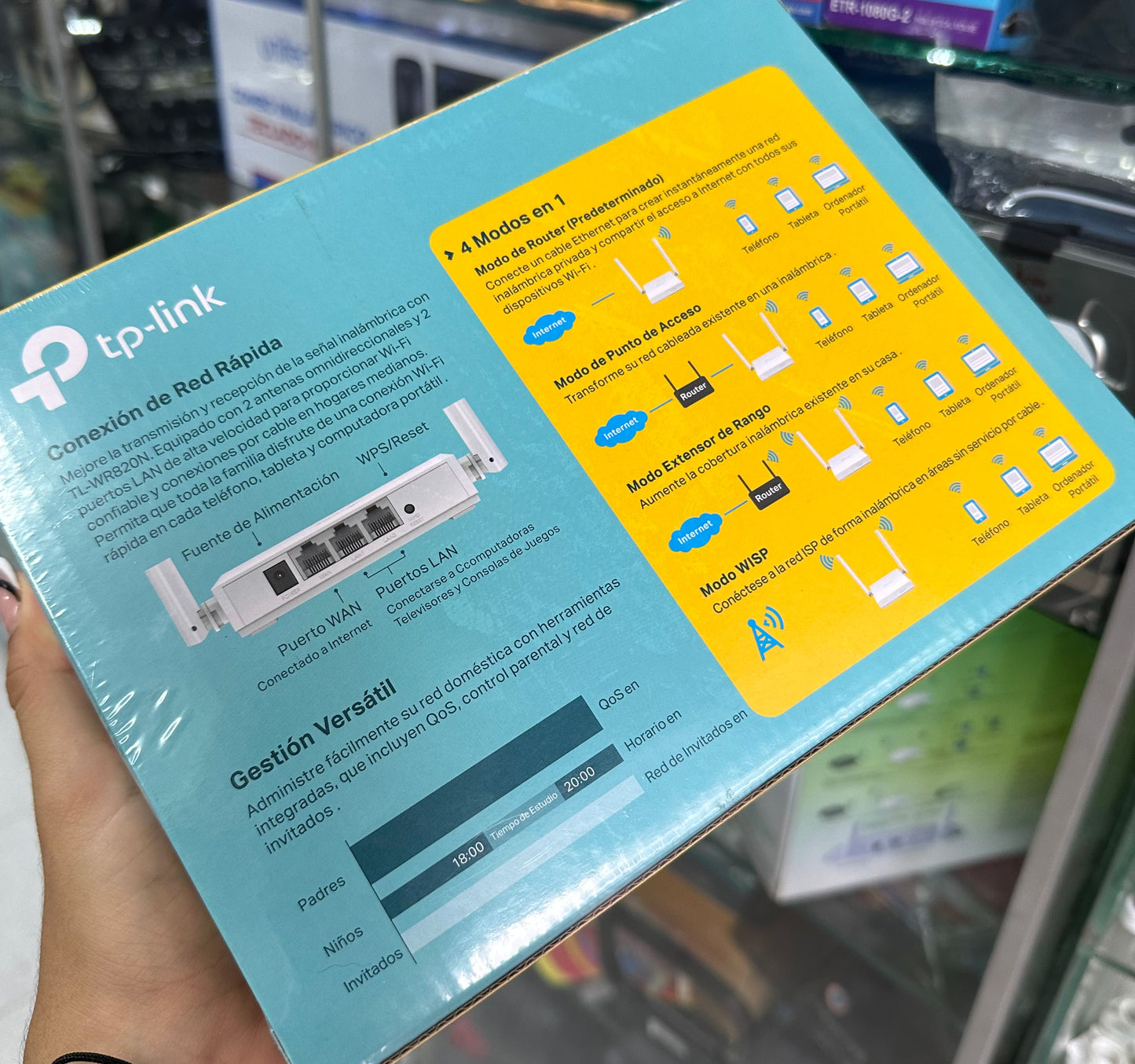 Router Wi-Fi Multimodo 300 Mbps TP-Link TL-WR820N