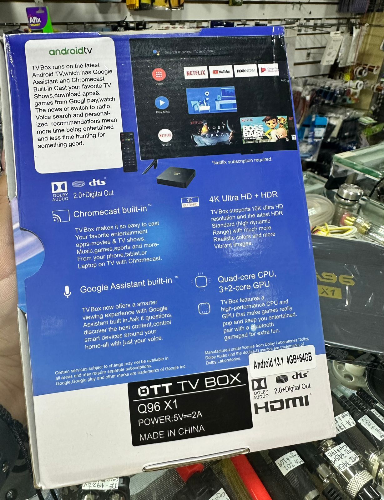 Smart TV Box 4K Ultra HD 4GB+64GB