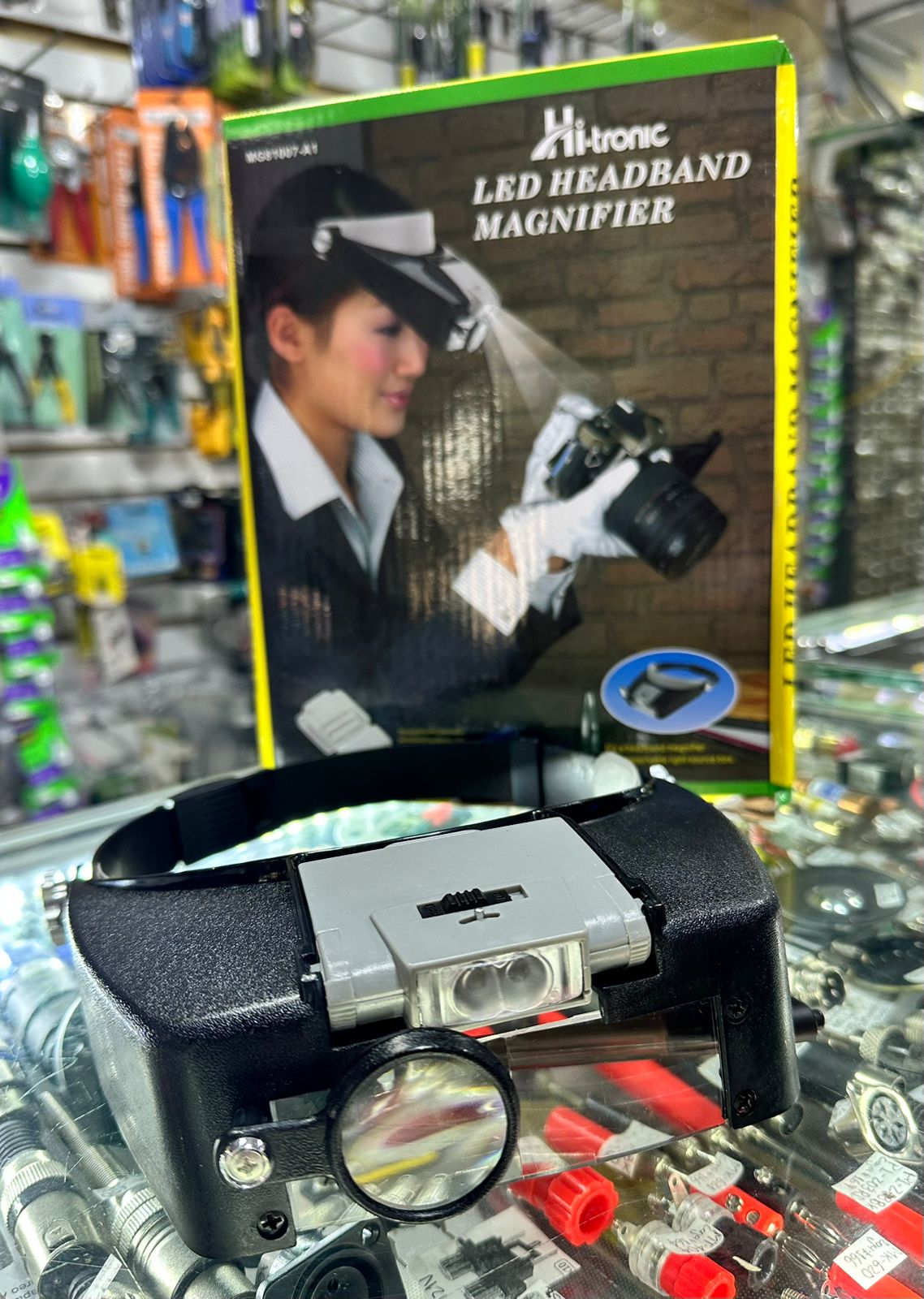 Lupa Tipo Balaca con Lentes Intercambiables y Luces LED