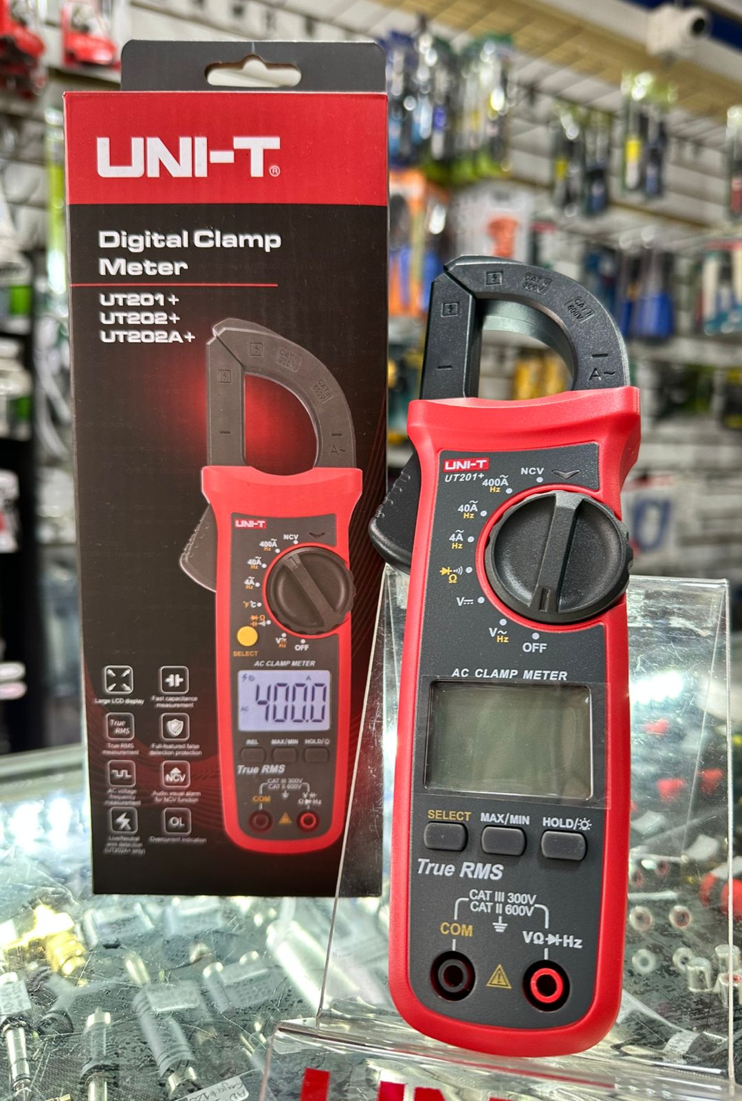 Pinza Amperimétrica Digital Autorango UNI-T UT201+ con True RMS