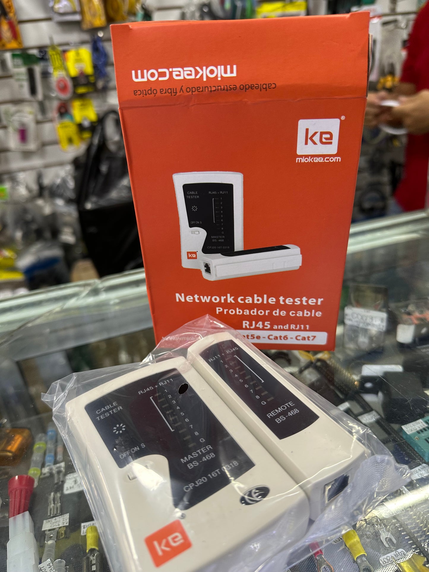 Probador de Cable de Red KE BS-468