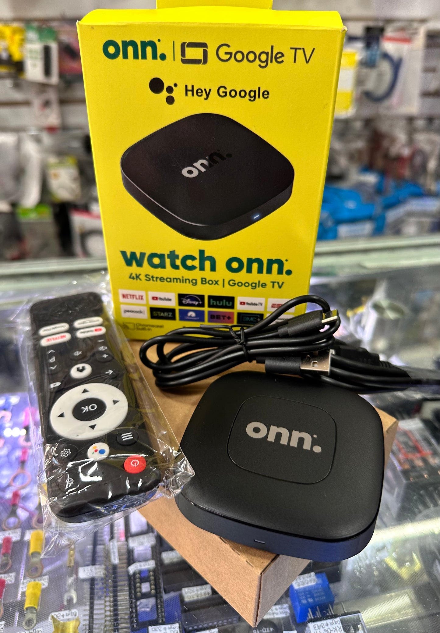 Onn 4K Streaming Box con Google TV