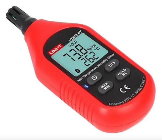 Mini Medidor de Humedad y Temperatura con Bluetooth UNI-T UT333BT
