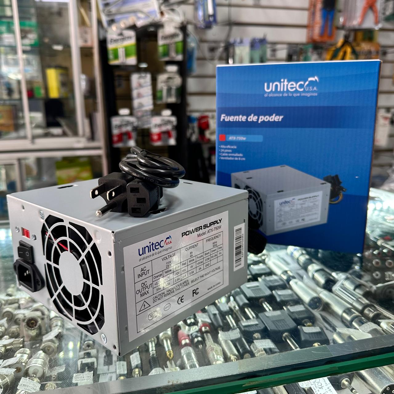 Fuente de Poder ATX 750W UNITEC