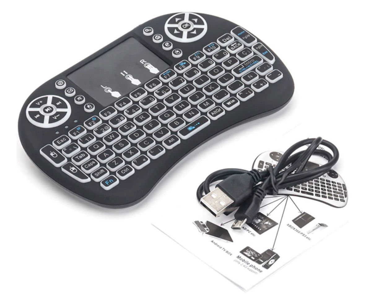 Mini Teclado Inalámbrico con Touchpad Retroiluminado